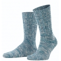 Falke Day Sock Brooklyn Crew (Boot Sock, Chunky Knit Look) Teal Blue Men - 1 Pair